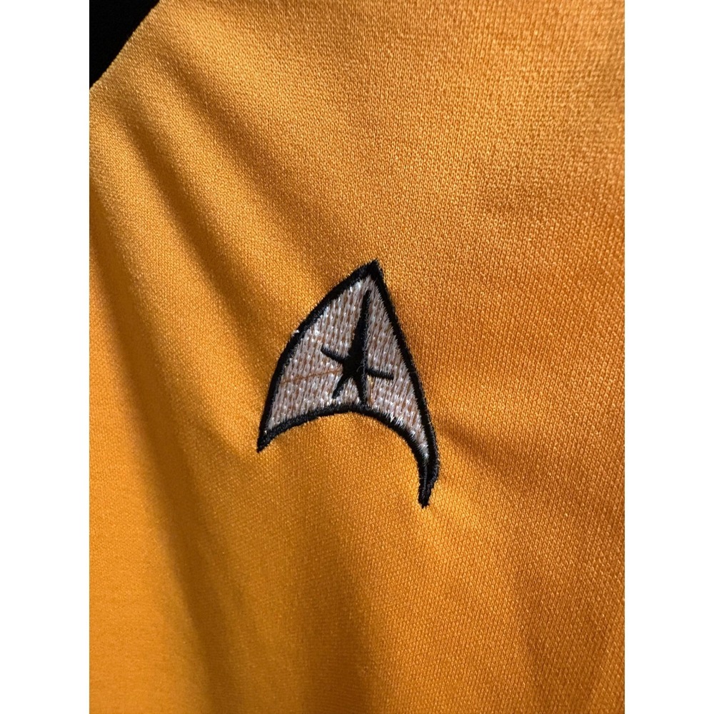Star Trek Captain Kirk Costume Shirt Gold Command Uniform Rubies Small Cosplay - Picture 2 of 7